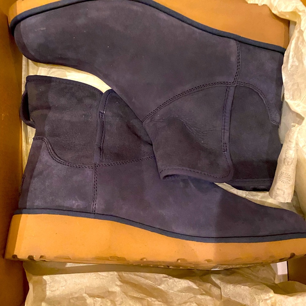 Navy Blue Woman's UGG booties